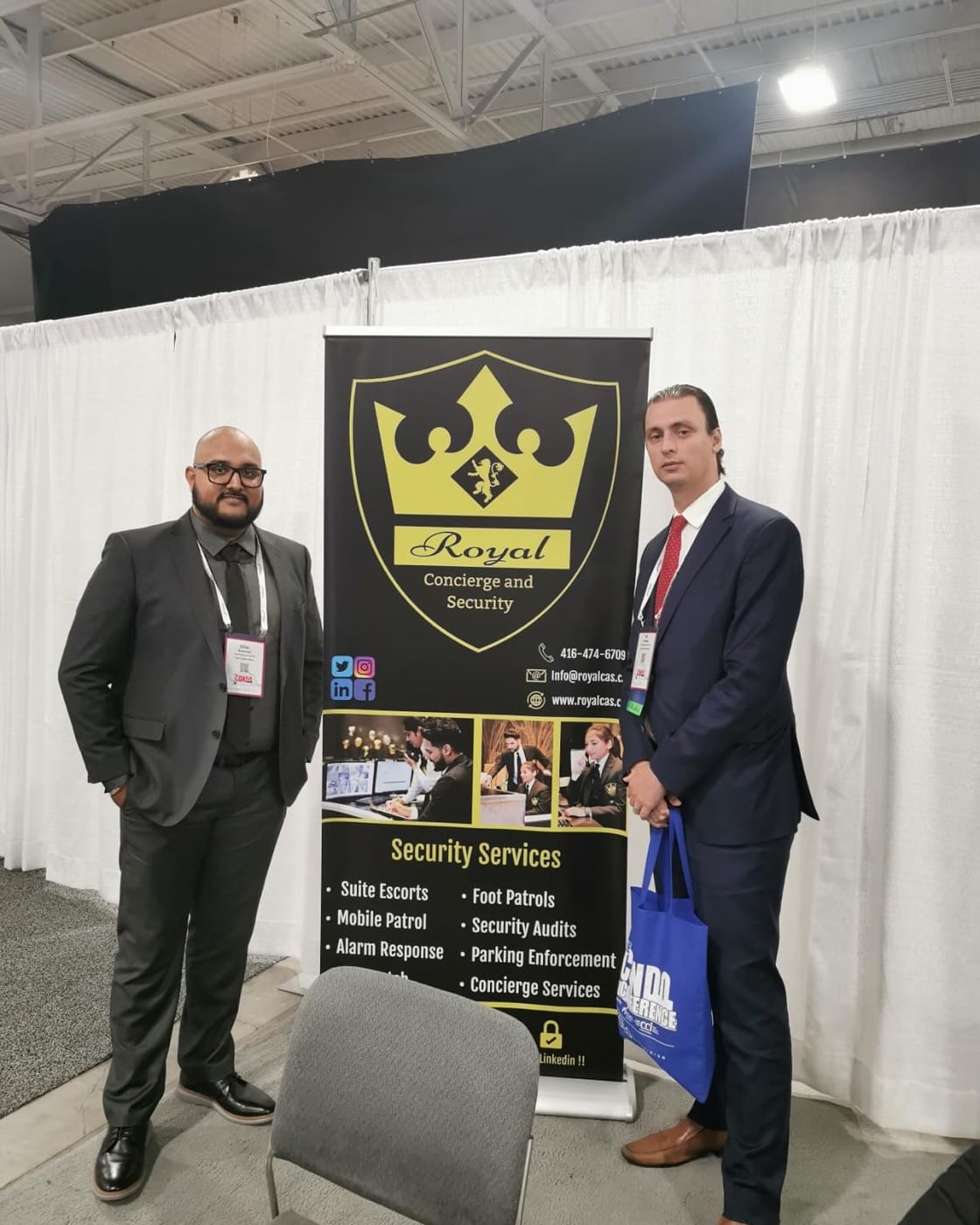 Dillan Mohammed with an industry partner at The Condo Conference 2024