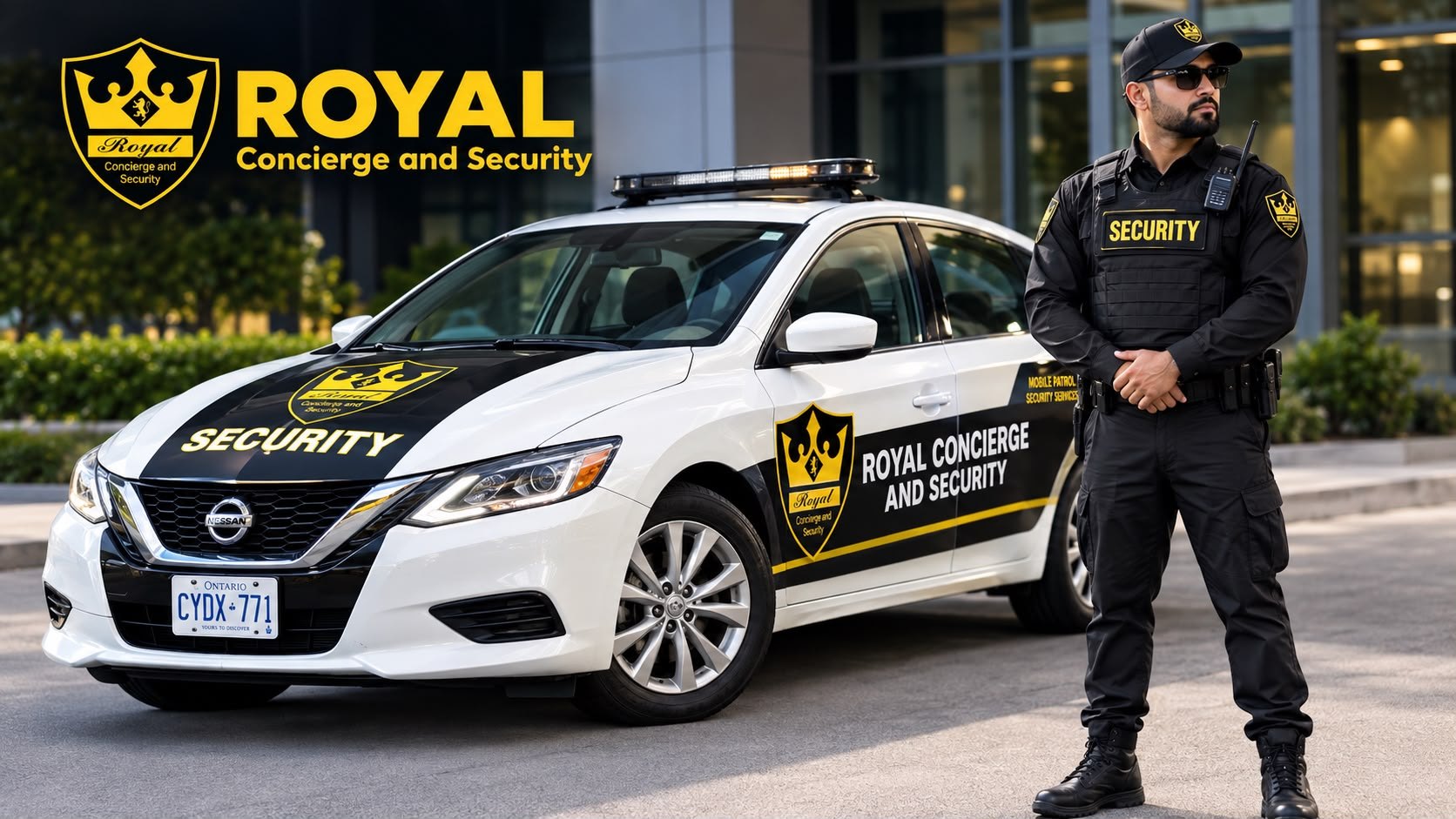 Royal Concierge and Security marked patrol vehicle